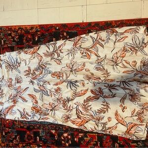 Floral Print Linen Pant